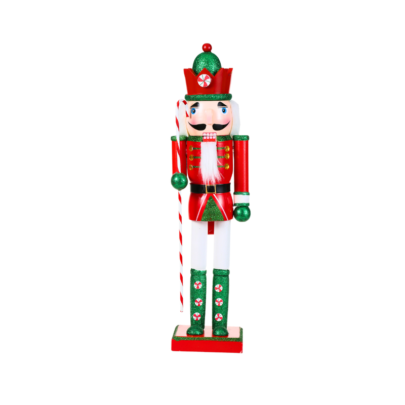 SINT 15 Inch Traditional Wooden Nutcracker for Christmas Decorations