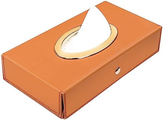 SINT Faux Leather Car Tissue Holder Box, Tissue Paper Box for Car/Home/Office with 100 Tissue Pulls