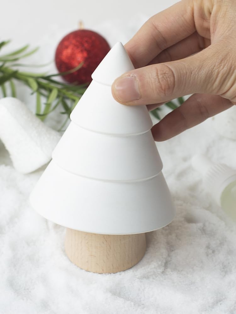 Aroma Diffusers Christmas Tree, Non-Electric Aromatherapy Fragrance, Ceramic Diffusers in Car or Desk Office Decor