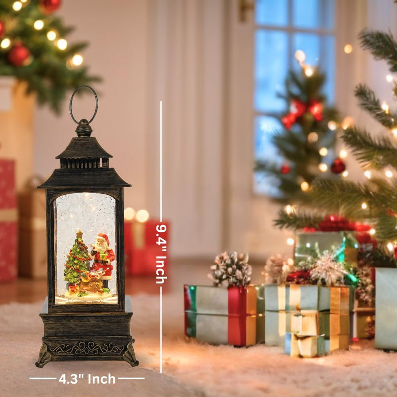 Christmas Musical Snow Globe Lantern (Dog with Christmas Tree)