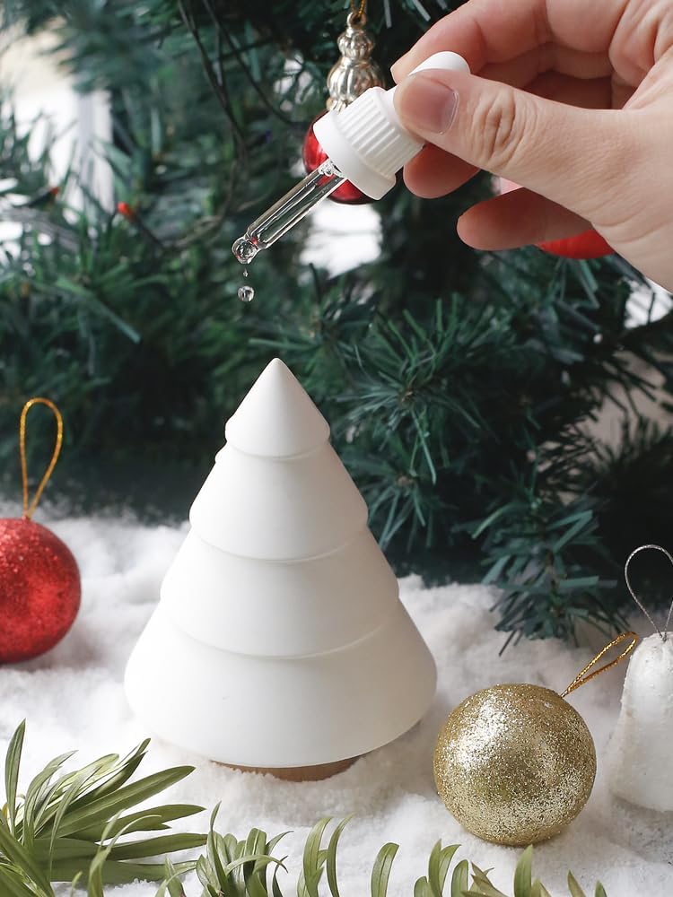 Aroma Diffusers Christmas Tree, Non-Electric Aromatherapy Fragrance, Ceramic Diffusers in Car or Desk Office Decor