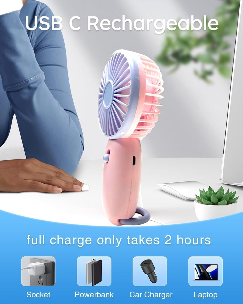 Mini Handheld Portable USB Rechargeable Fan