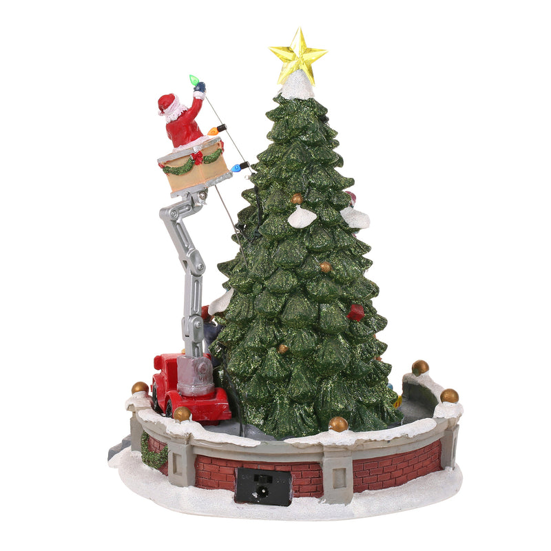 Santa Claus Musical Lighted Christmas Ornament for Home Decoration