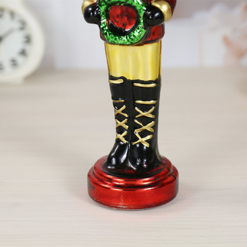 Red Color Glass Lightup Nutcrackers for Christmas Decoration