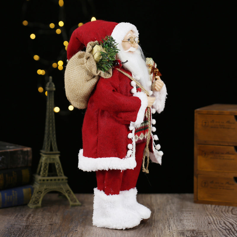 18 Inch Christmas Standing Santa Claus Doll Statue Figurine Ornament