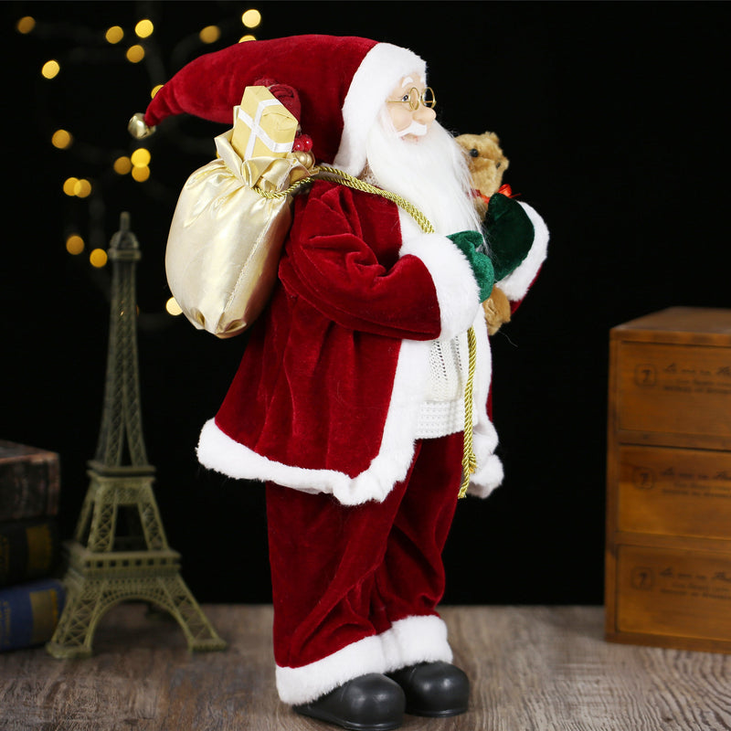 18 Inch Christmas Standing Santa Claus Doll Statue Figurine Ornament