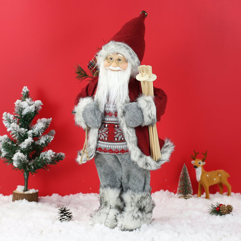 18 Inch Christmas Standing Santa Claus Doll Statue Figurine Ornament