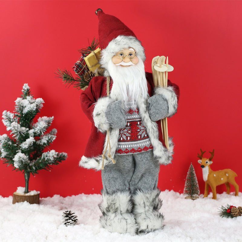 18 Inch Christmas Standing Santa Claus Doll Statue Figurine Ornament