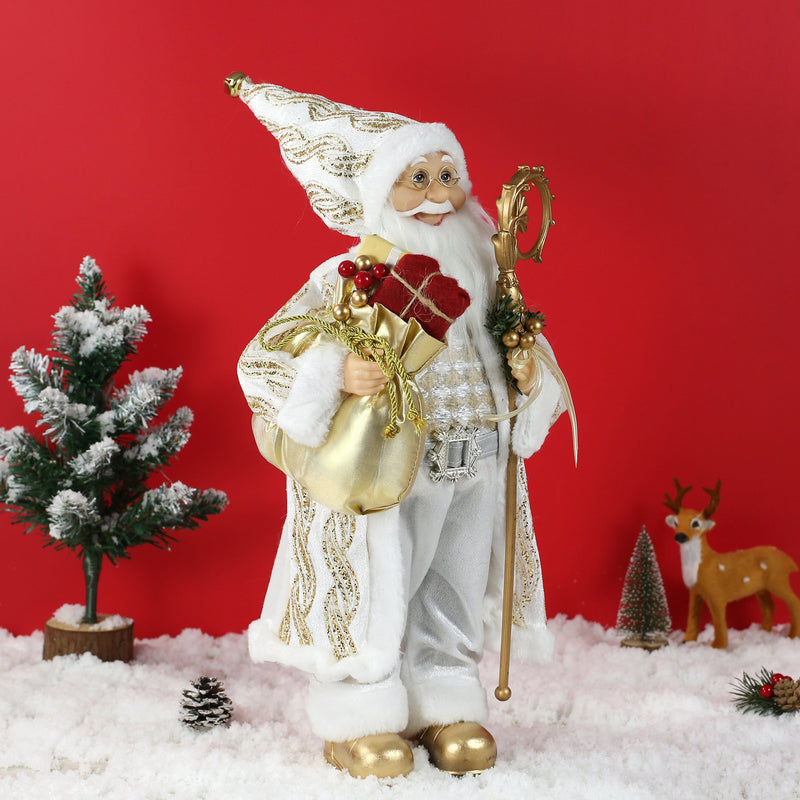 18 Inch Christmas Standing Santa Claus Doll Statue Figurine Ornament