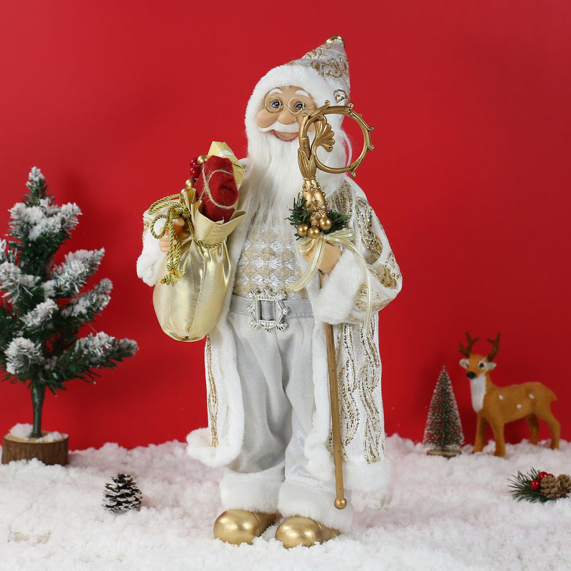 18 Inch Christmas Standing Santa Claus Doll Statue Figurine Ornament