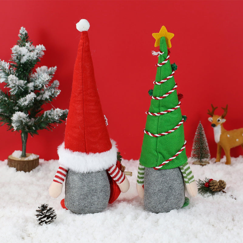 Christmas Gnome Handmade Scandinavian Tomte for Home Decorations (Set of 2)