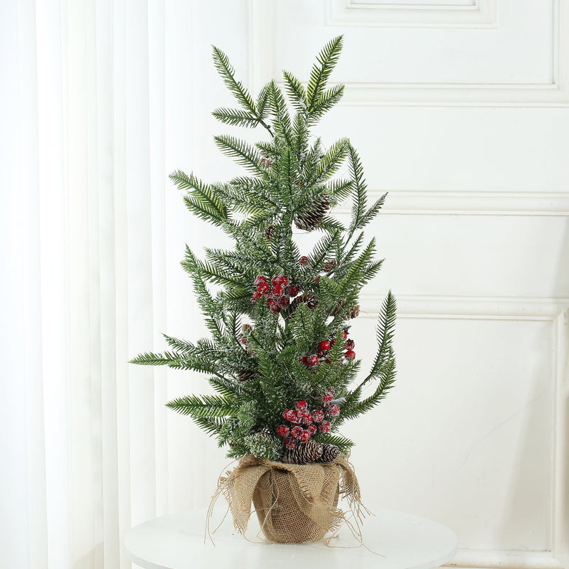 30 Inch Premium Artificial Small Chritsmas Tree with Light for Home Decoration