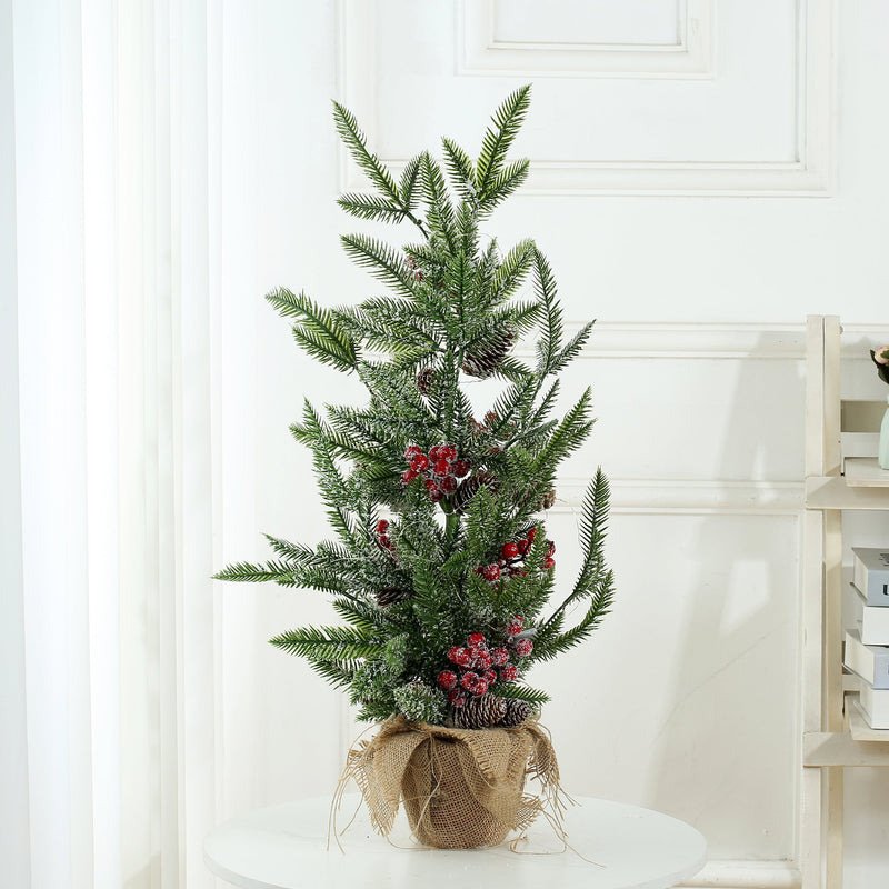 30 Inch Premium Artificial Small Chritsmas Tree with Light for Home Decoration