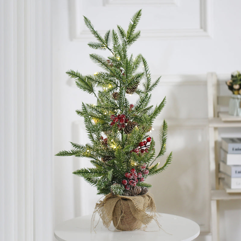 30 Inch Premium Artificial Small Chritsmas Tree with Light for Home Decoration