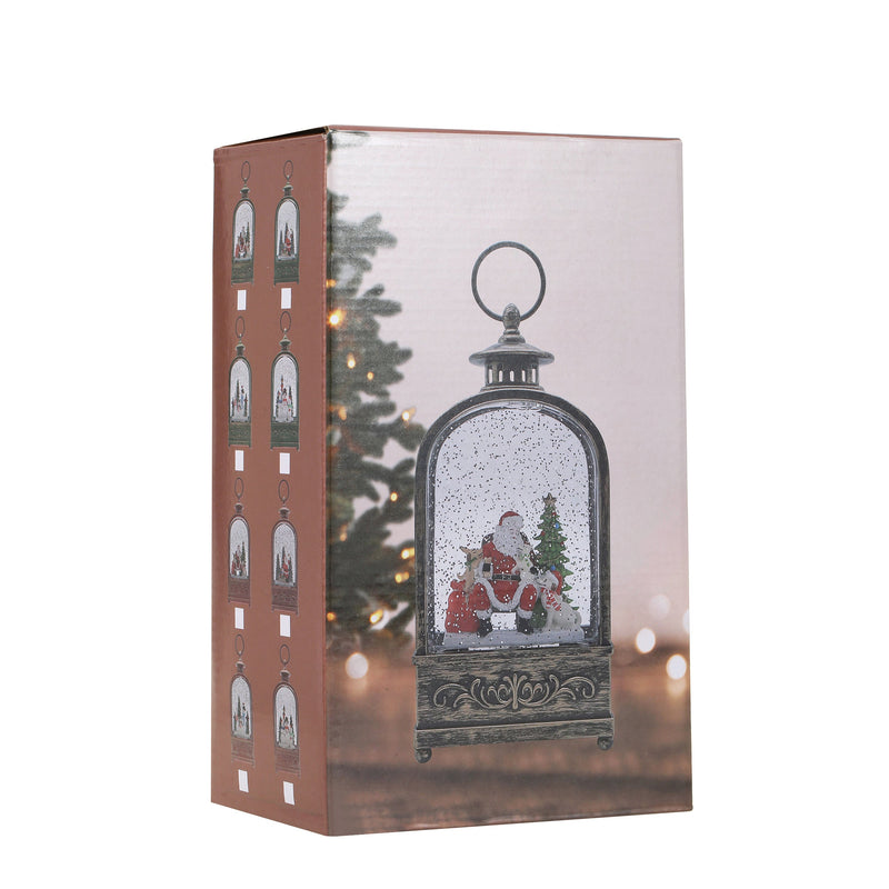 Christmas Vintage Snow Globe Lantern