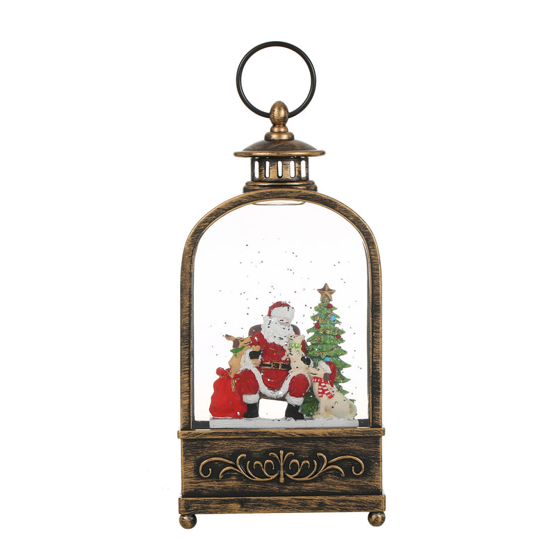 Christmas Vintage Snow Globe Lantern