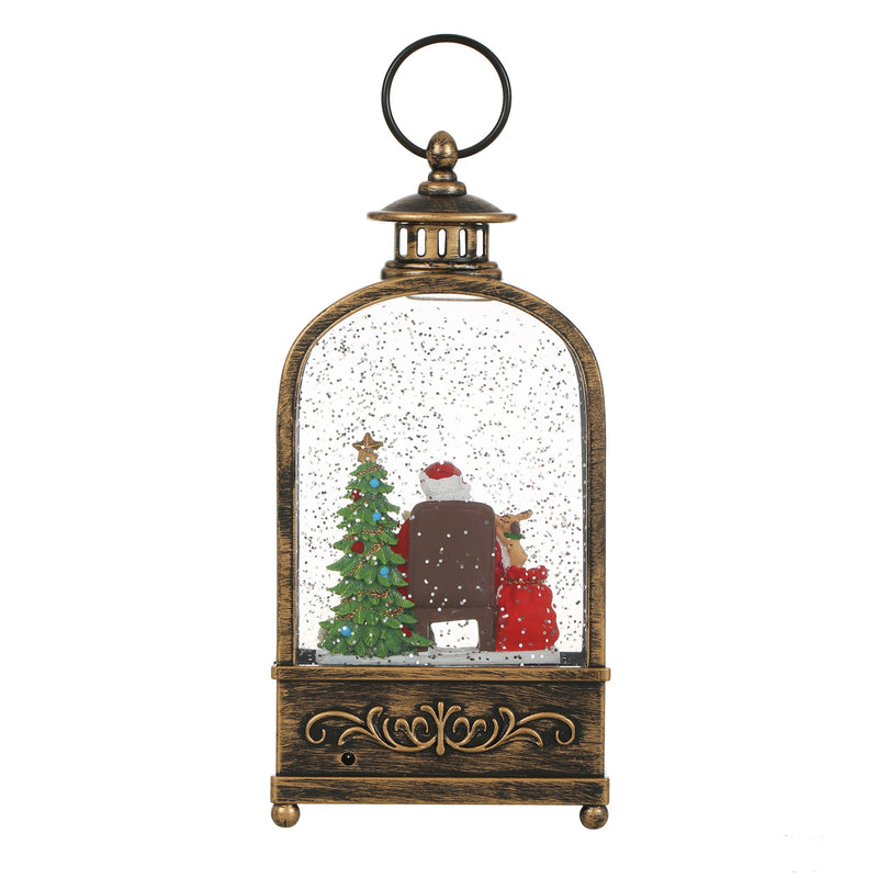 Christmas Vintage Snow Globe Lantern