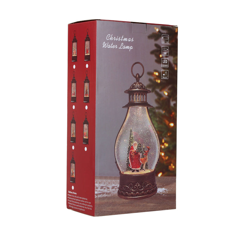 Christmas Musical Snow Globe Spinning Water Glittering Lantern