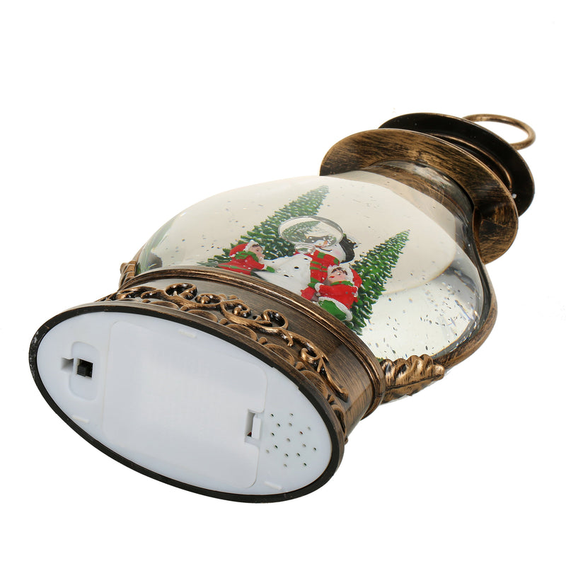 SINT Christmas Musical Snow Globe Spinning Water Glittering Lantern