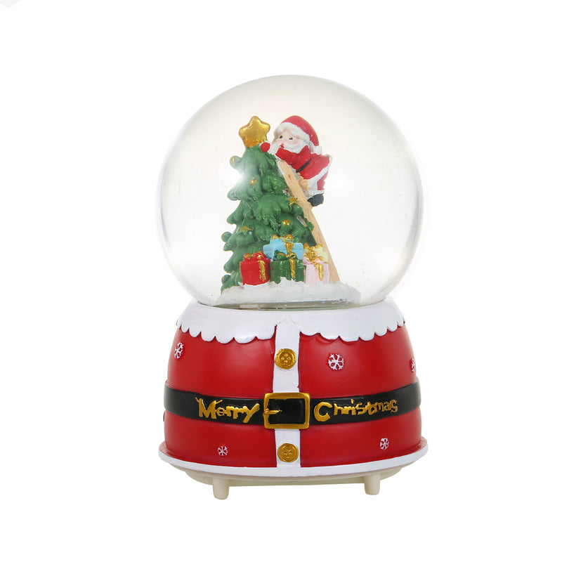 Christmas Musical Glittering Water Snow Globe | Set of 2