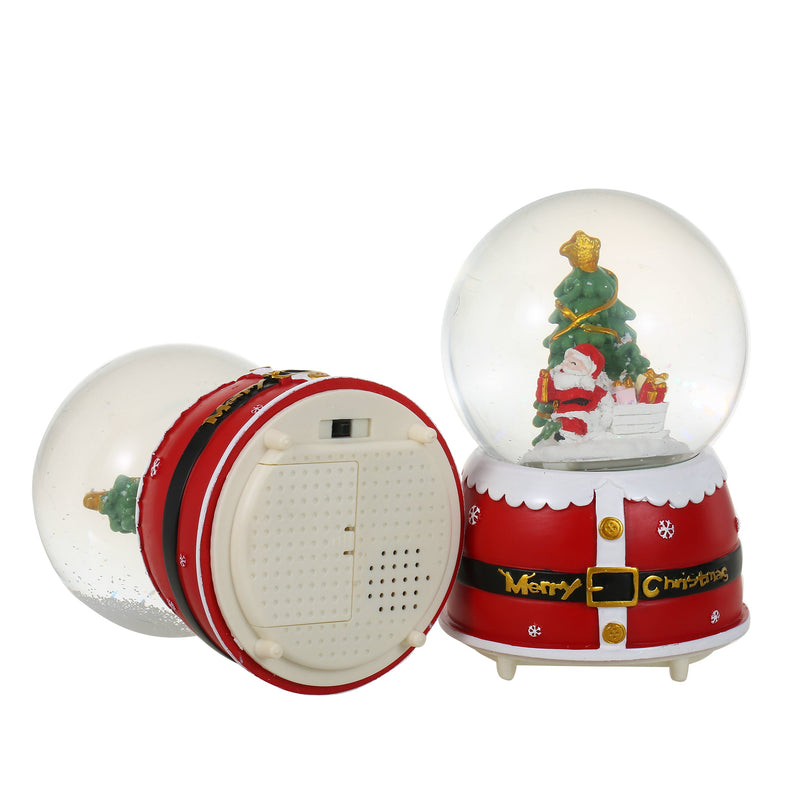 SINT Christmas Musical Glittering Water Snow Globe | Set of 2