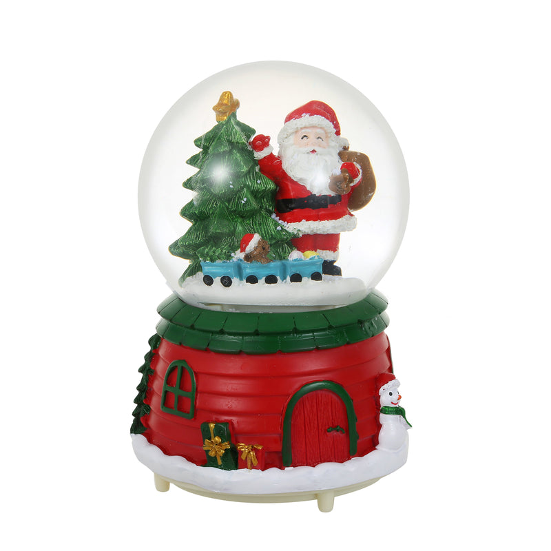 Christmas Musical Glittering Water Snow Globe | Set of 2