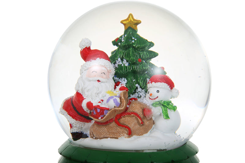 Christmas Musical Glittering Water Snow Globe | Set of 2