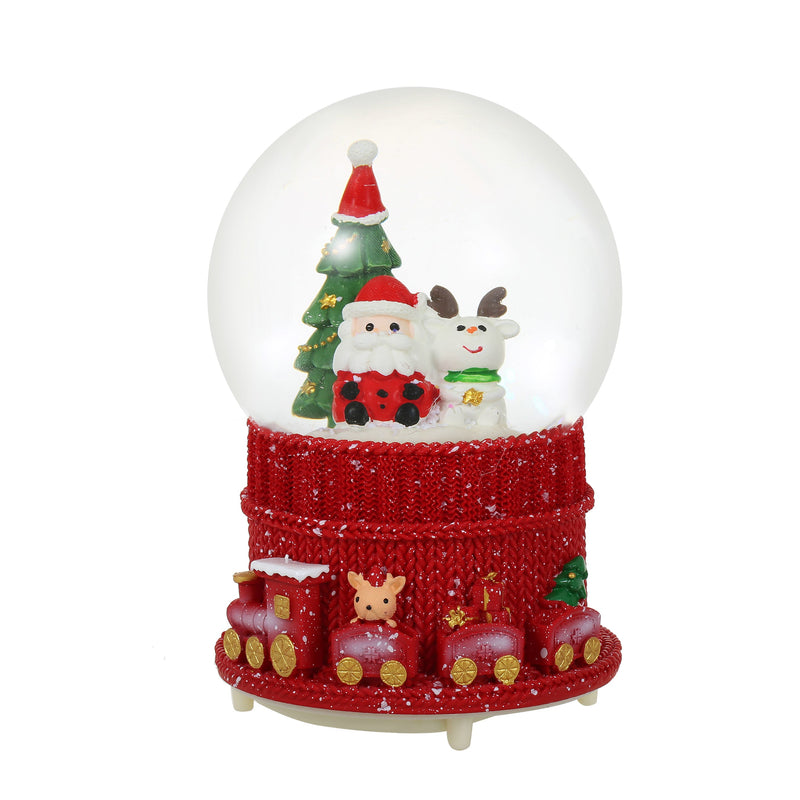 Christmas Musical Glittering Water Snow Globe | Set of 2