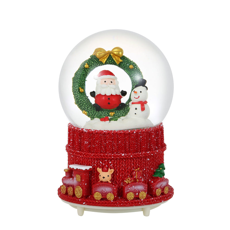 Christmas Musical Glittering Water Snow Globe | Set of 2