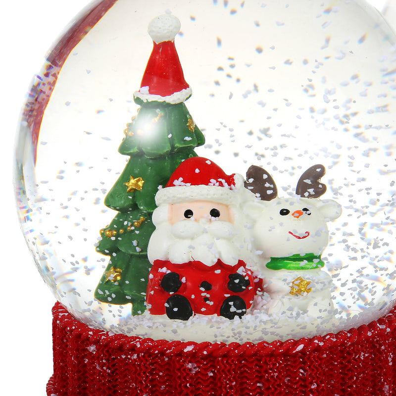 Christmas Musical Glittering Water Snow Globe | Set of 2