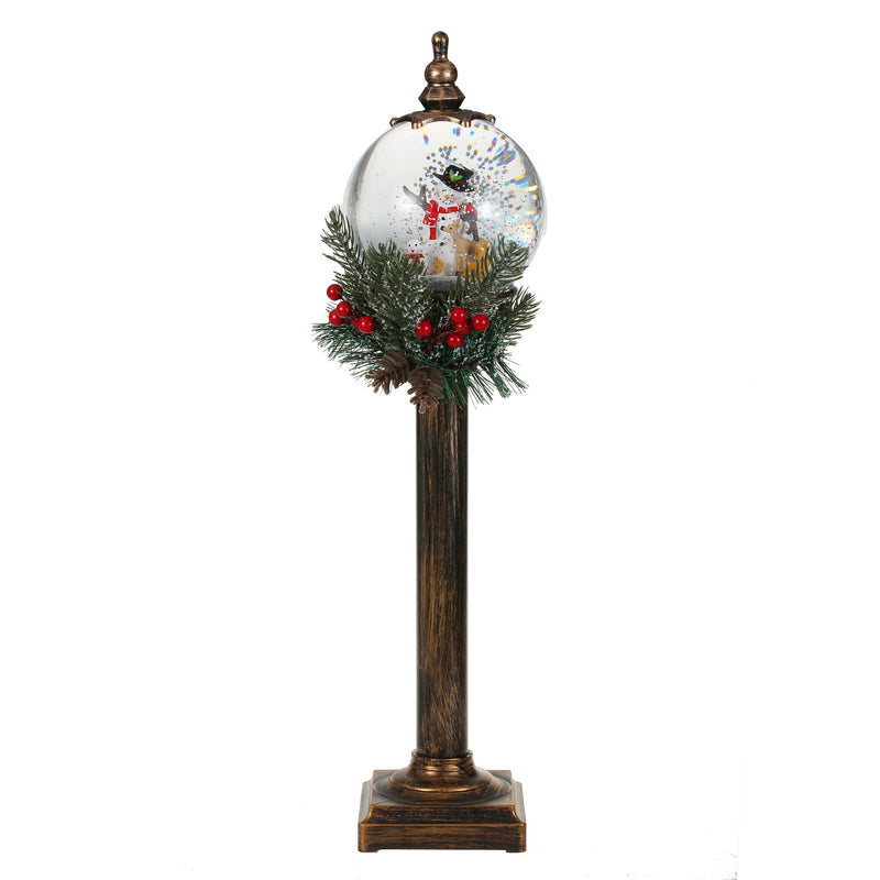 SINT Christmas Snow Globe Pole Lamp (Snowman with Deer)