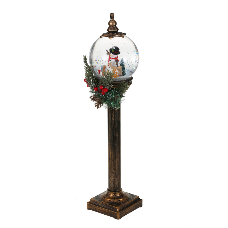 SINT Christmas Snow Globe Pole Lamp (Snowman with Deer)