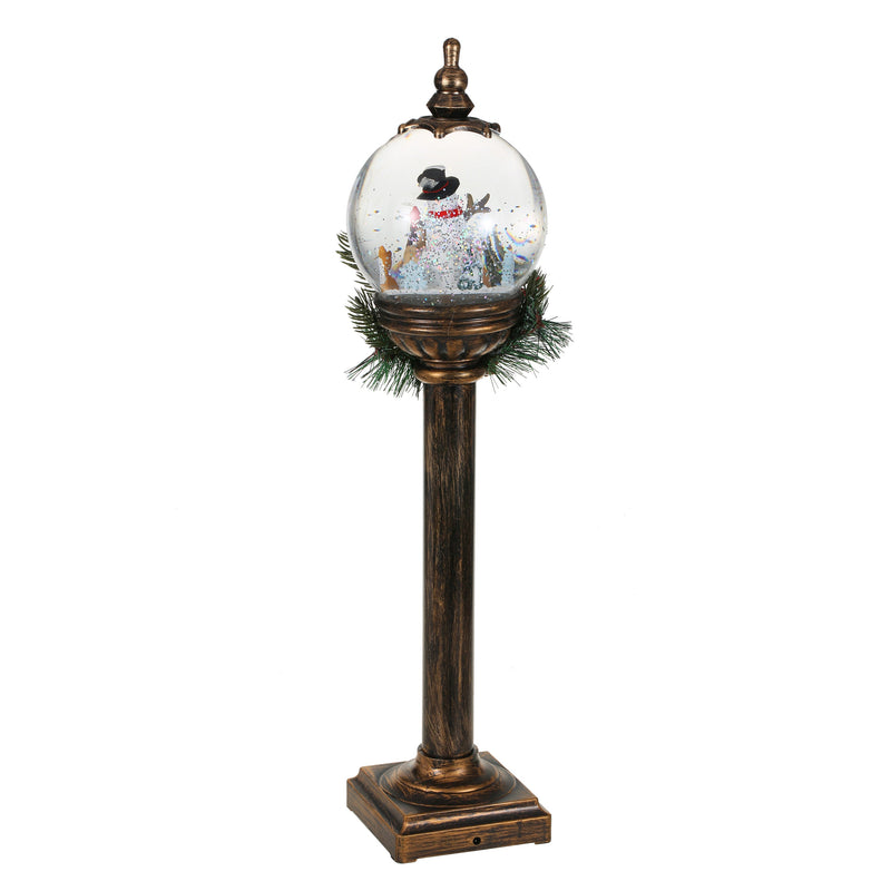 SINT Christmas Snow Globe Pole Lamp (Snowman with Deer)