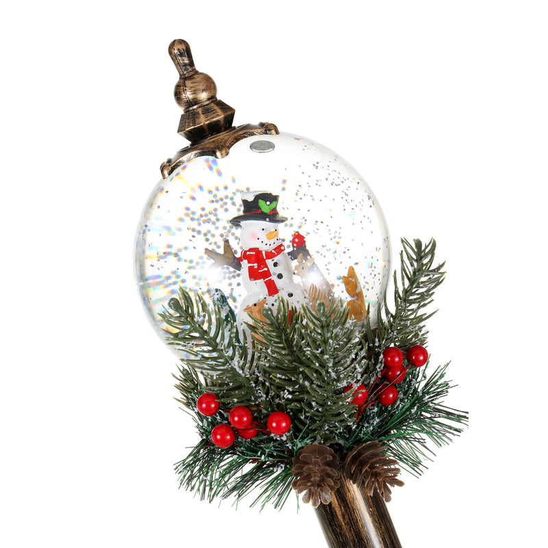 SINT Christmas Snow Globe Pole Lamp (Snowman with Deer)