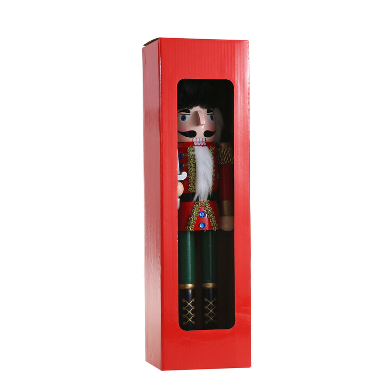 15 Inch Traditional Wooden Nutcracker for Christmas Decorations