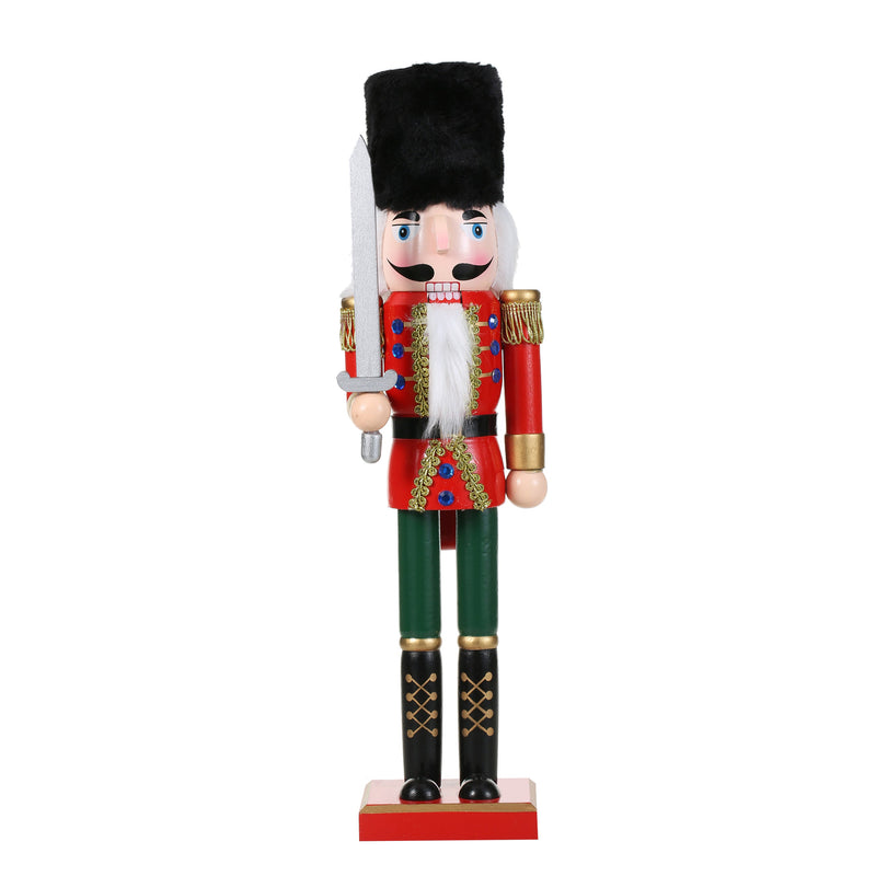 SINT 15 Inch Traditional Wooden Nutcracker for Christmas Decorations