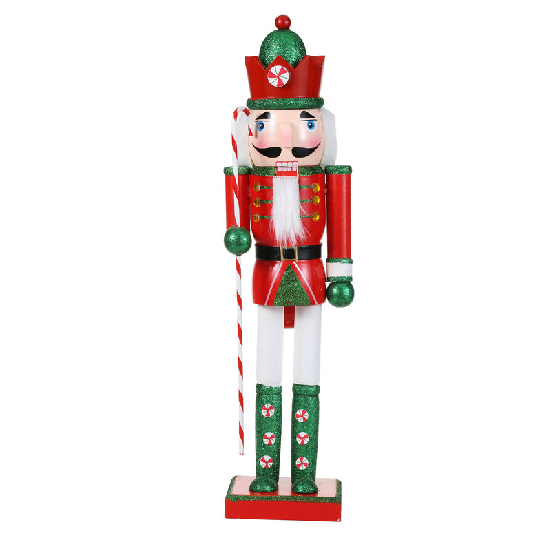 SINT 15 Inch Traditional Wooden Nutcracker for Christmas Decorations