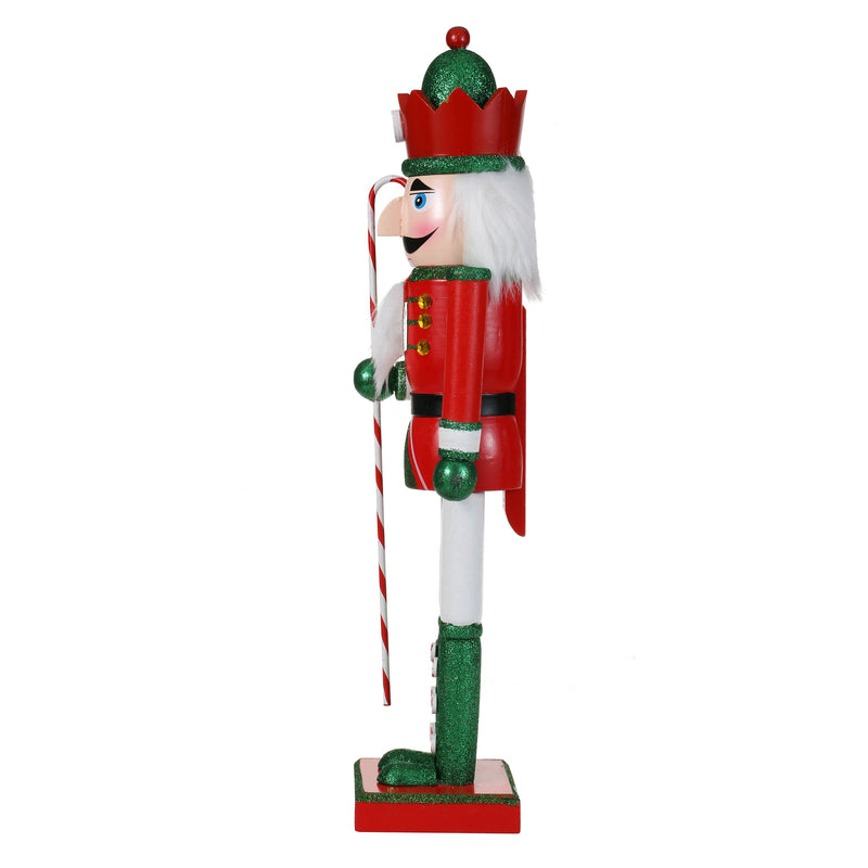 15 Inch Traditional Wooden Nutcracker for Christmas Decorations