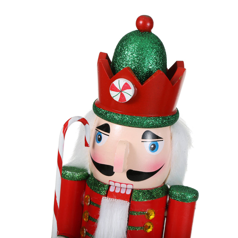 SINT 15 Inch Traditional Wooden Nutcracker for Christmas Decorations