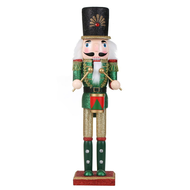 15 Inch Traditional Wooden Nutcracker for Christmas Decorations