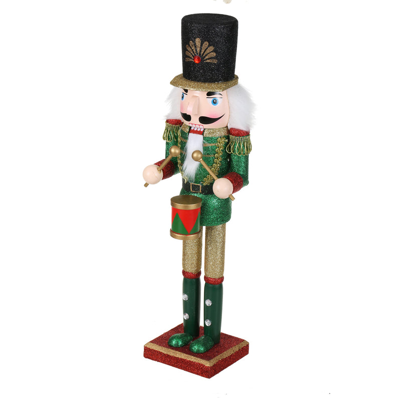 15 Inch Traditional Wooden Nutcracker for Christmas Decorations