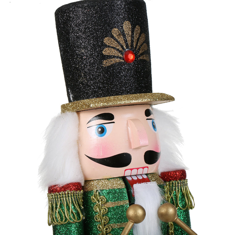 15 Inch Traditional Wooden Nutcracker for Christmas Decorations