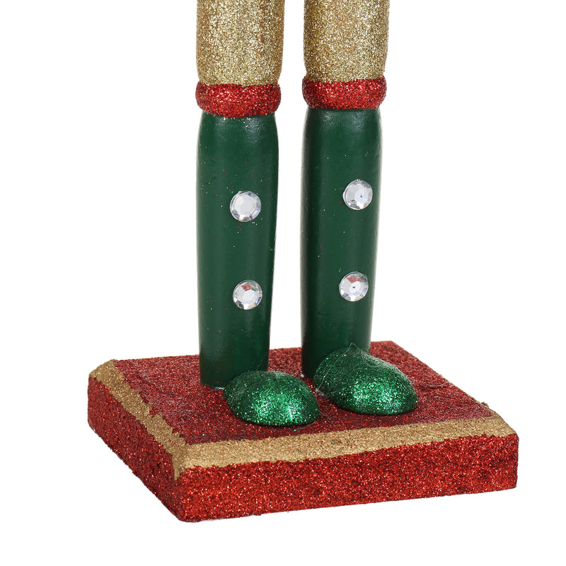 15 Inch Traditional Wooden Nutcracker for Christmas Decorations