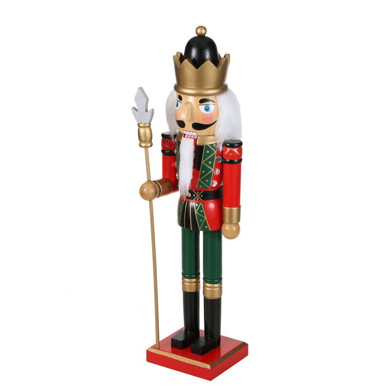 SINT 15 Inch Traditional Wooden Nutcracker for Christmas Decorations