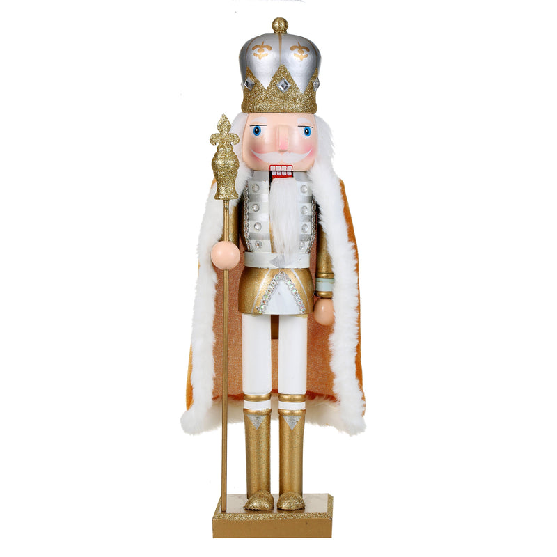 15 Inch Traditional Wooden Nutcracker for Christmas Decorations