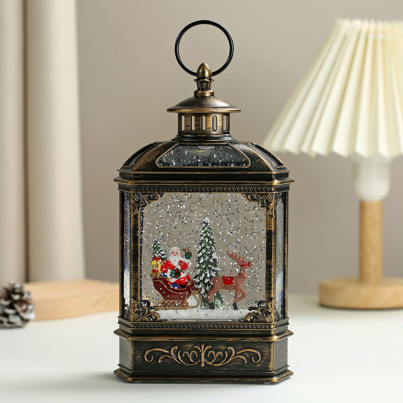 SINT Christmas Vintage Snow Globe Lantern