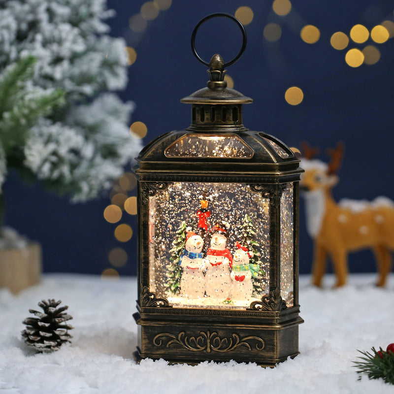 SINT Christmas Vintage Snow Globe Lantern