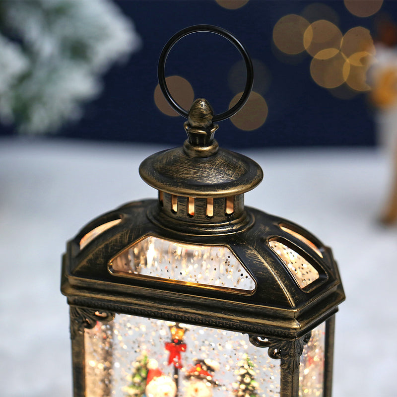 SINT Christmas Vintage Snow Globe Lantern