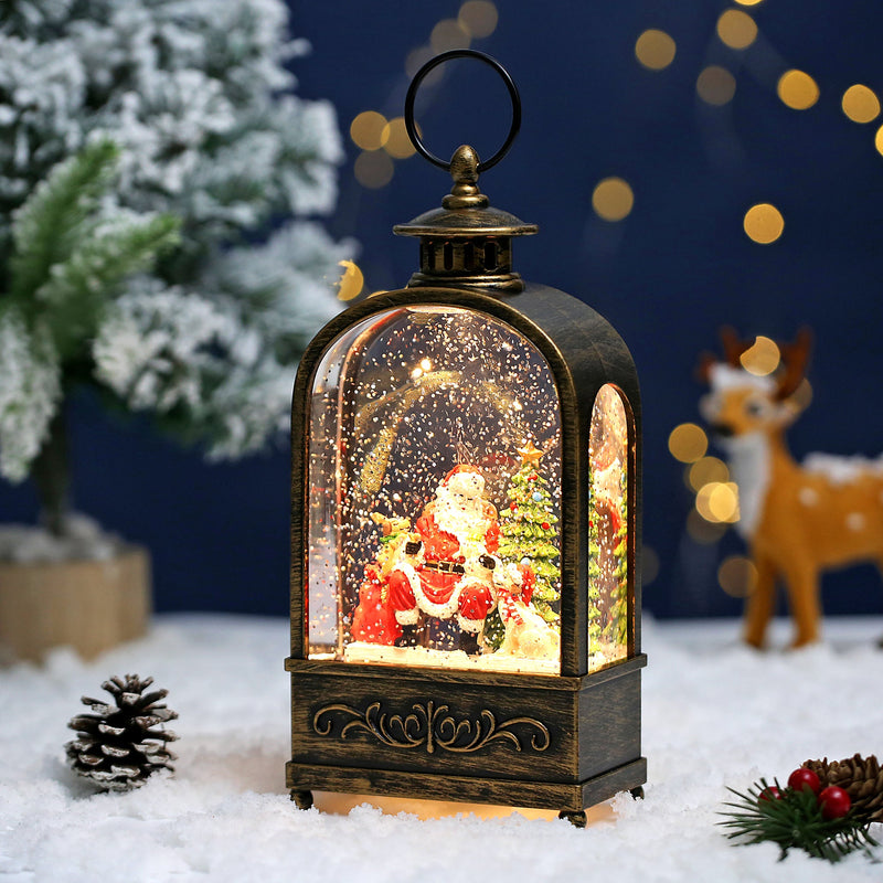 SINT Christmas Vintage Snow Globe Lantern