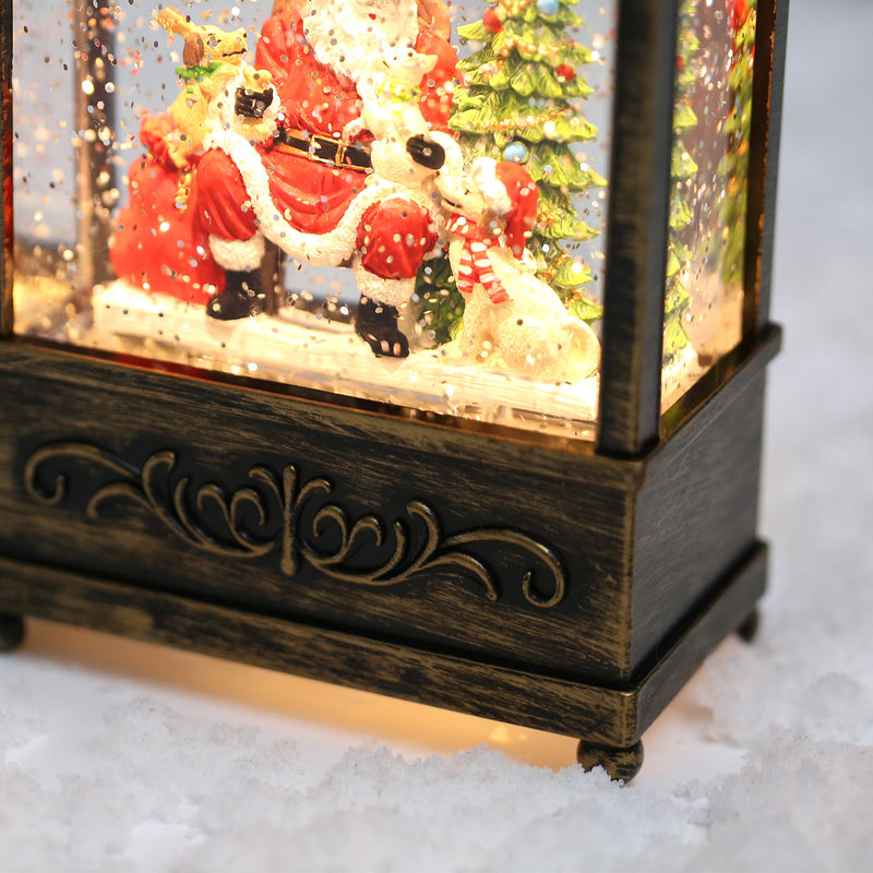 Christmas Vintage Snow Globe Lantern